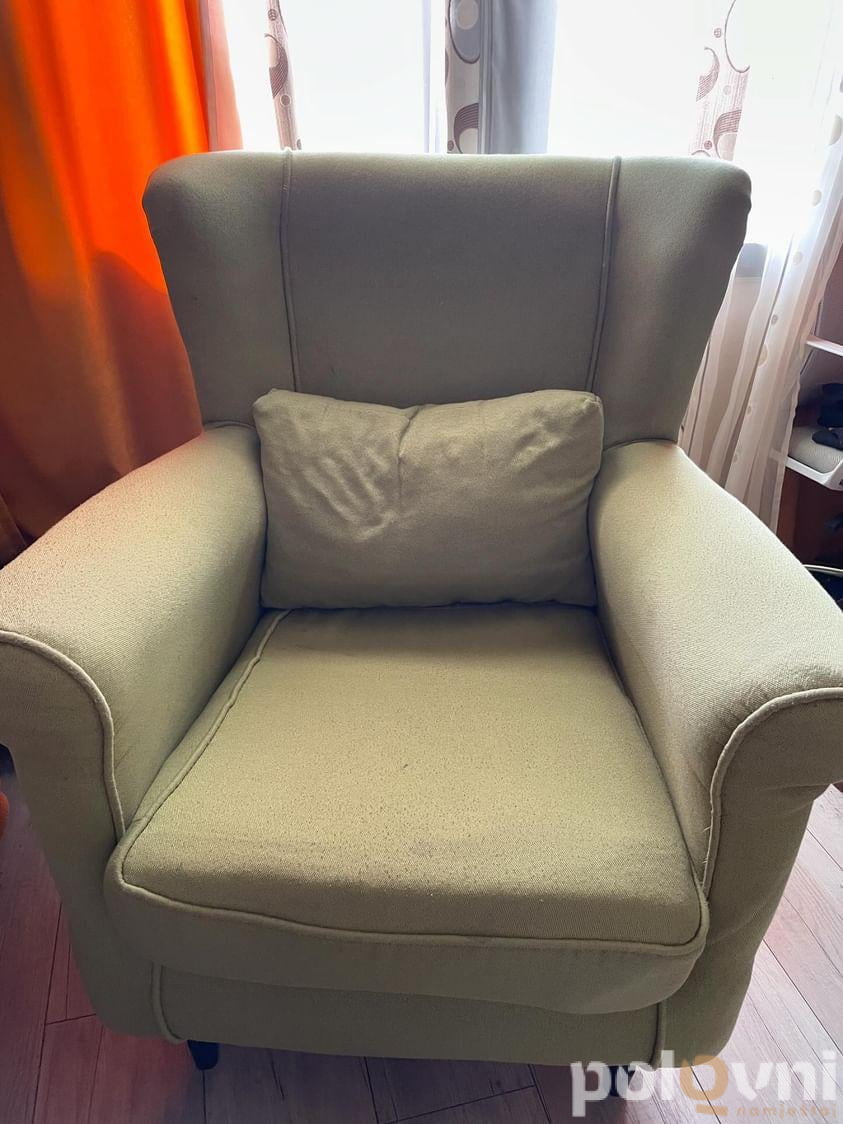 Ugaona, fotelja, tv komoda, ormar, sto