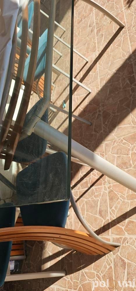 Calligaris trpezarija, stakleni sto i 6 stolica